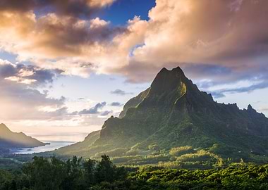 Polynesia Moorea sunset