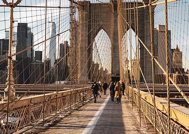 Brooklyn Bridge Skyline NY