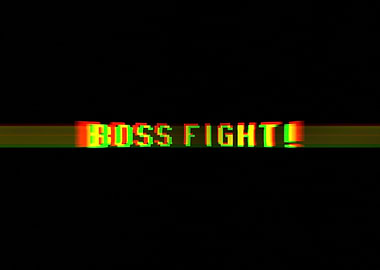 Glitch fx text boss fight