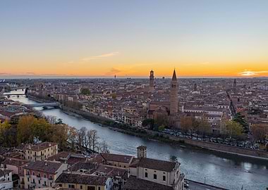 Sunset in Verona