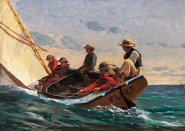 The Flirt 1874 by Homer