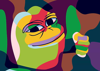 green funny frog meme