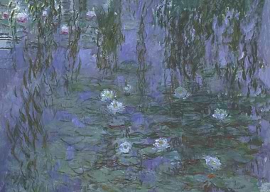 Blue Water Lilies