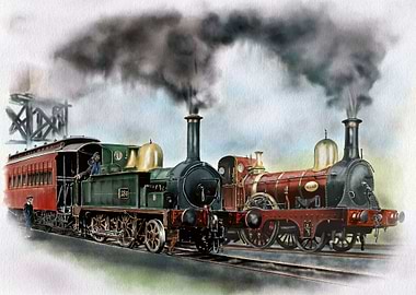 Vintage Train locomotive