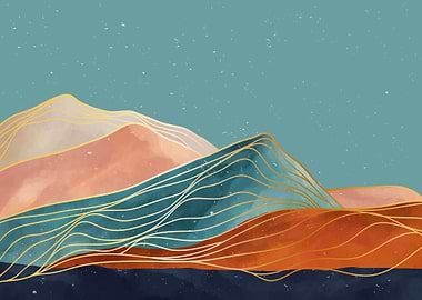 Natural abstract mountain