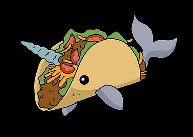 Narwhal Funny Taco Gift