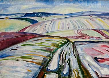 Field in Snow 1907 Munch