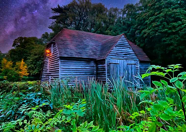 AN OLD BARN IN ENGLAND