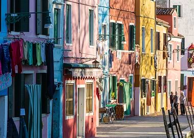 Colorful houses in Burano