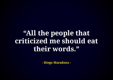 Diego Maradona quotes