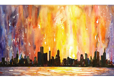 Chicago Sunset Illinois