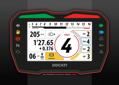 DUCATI STREETFIGHTER HUD