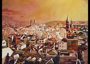 Zurich skyline Switzerland