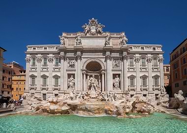 Trevi Fountain In Rome