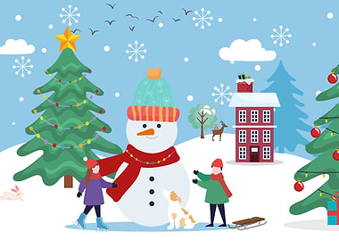 santa claus and friends