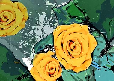 Pack of yellow roses