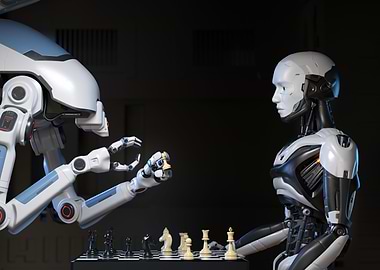 Robots playing chess