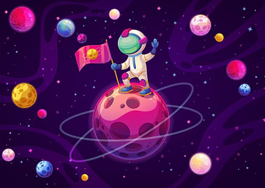 Colorful Solar System