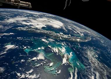 ISS above the Bahamas
