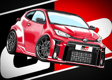 GR Yaris Scarlet