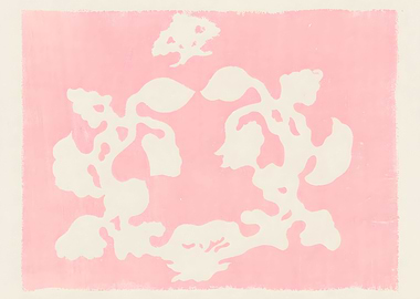 Ukiyo e Pink Japanese