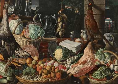 Kitchen Scene with Christ