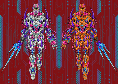 futuristic war robot