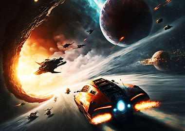 Racing galaxy