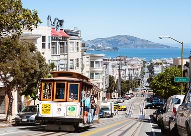 Cable car on the hills
