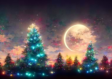 Christmas Tree in Winter