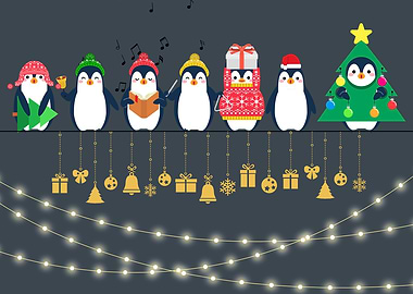christmas penguin