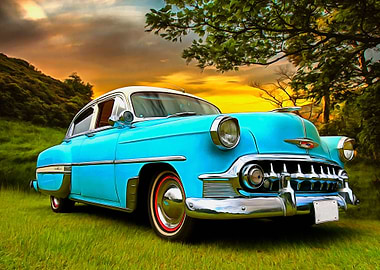 Chevy Bel Air Turquoise