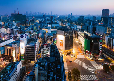 Shibuya Tokyo at night