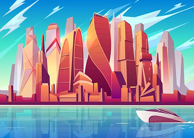 Moscow City Skyline