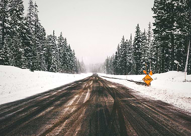 Dirt Road in Winter