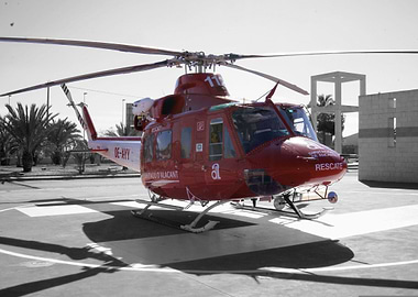 Rescue helicopter