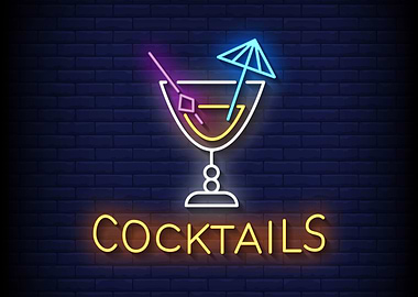 Cocktails Neon Sign