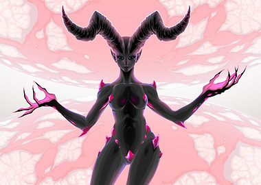 Female devil two planets