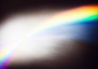 Rainbow light leak lens fl