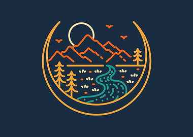 Nature on Crescent Moon