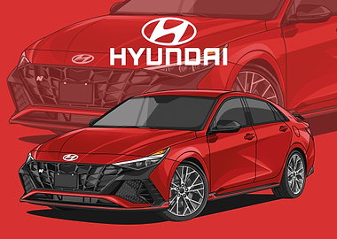 Hyundai Elantra N Red