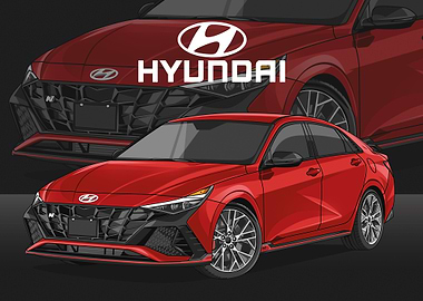 Hyundai Elantra N Red