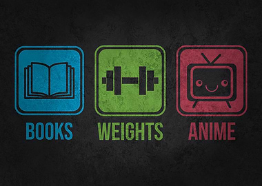 Books Weights Anime