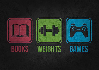 Books Weights Video Games