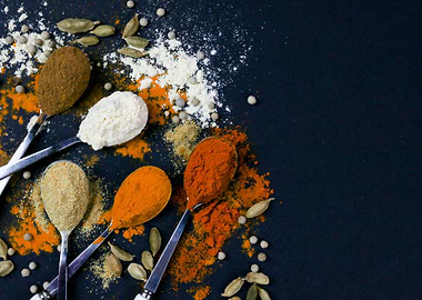 Indian spice assortment