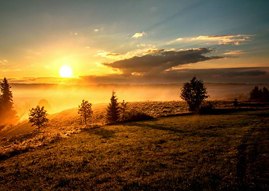 Sunset On The Mountain