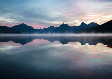 Foggy Lake Sunrise