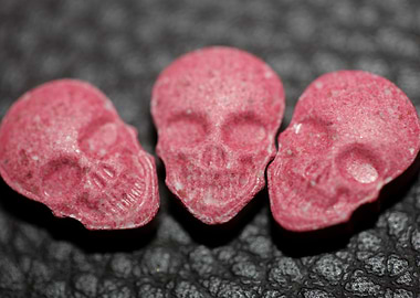 Red skull ecstasy pills