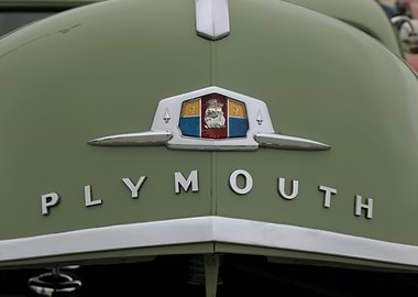 Vintage Plymouth Car Logo