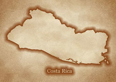 El Salvador vintage map